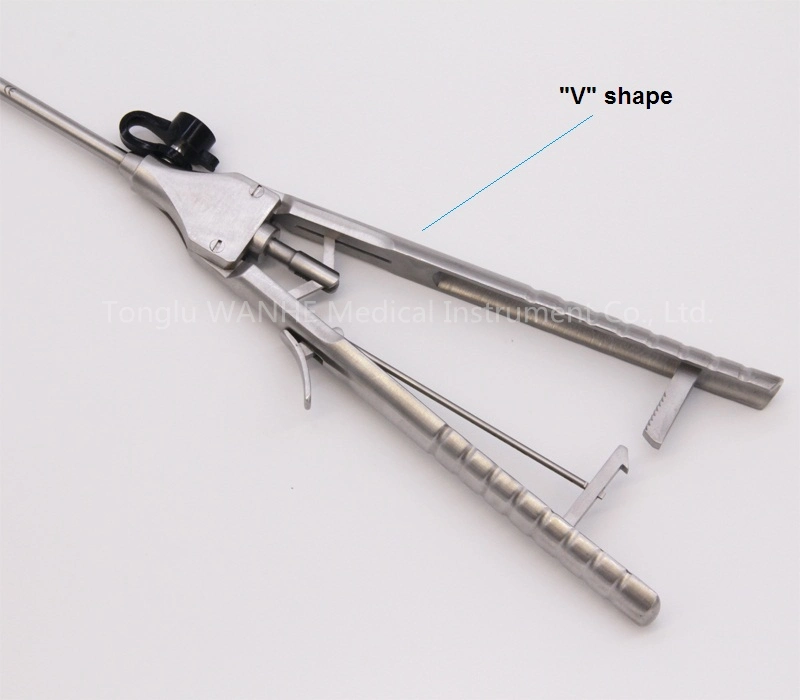 Laparoscopic Needle Holder with Rachet Gun Type Handle